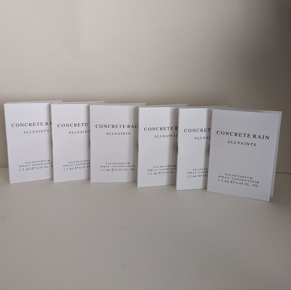 6 x ALLSAINTS Concrete Rain EDP spr ay